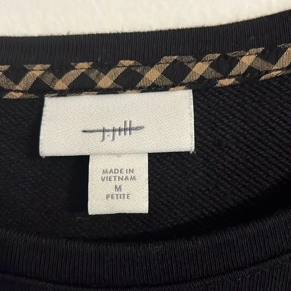 J.jill plaid sweatshirt dress small - Picture 2 of 3
